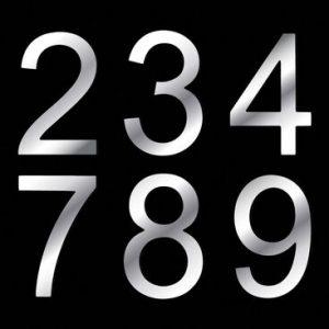 Aluminium Composite House Numbers