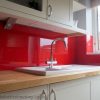 Red Acrylic Kitchen Splashback (Gloss Finish)