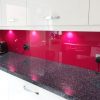 Magenta Pink Acrylic Kitchen Splashback (Gloss Finish)