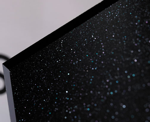 Black Perspex® Sparkle Acrylic Sheet