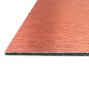 A4 Copper Brushed Aluminium Composite Panel