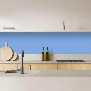 Light Blue Acrylic Kitchen Splashback (Gloss Finish) Light Blue Acrylic Kitchen Splashback (Gloss Finish)