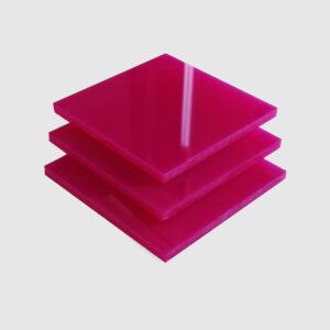 Dark pink acrylic sheets.