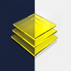 Yellow Translucent Tinted Acrylic Sheet Yellow Translucent Tinted Acrylic Sheet