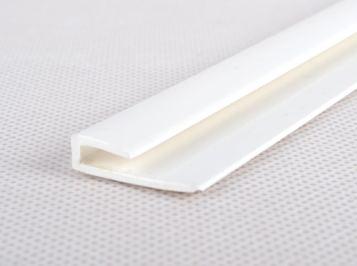 8ft White Edge Capping Strip, Wall Cladding Trims