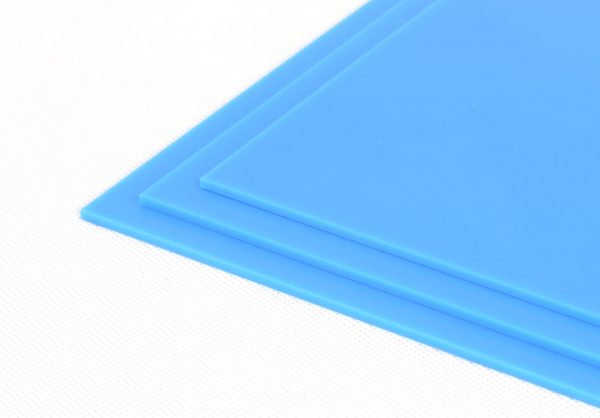 100% Recycled Light Blue Greencast Acrylic Sheet (Gloss Finish)