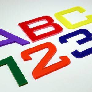 Acrylic Flat Cut Letters