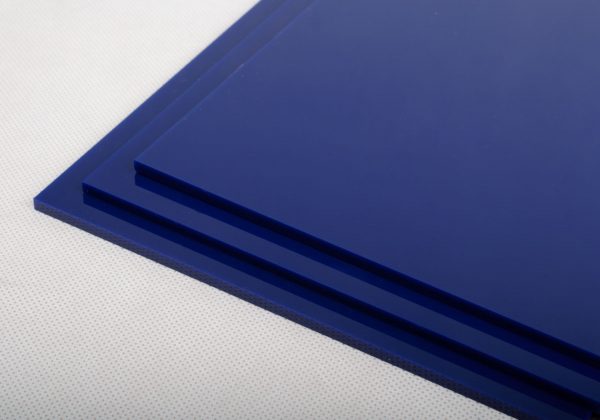 100% Recycled Deep Navy Blue Greencast Acrylic Sheet (Gloss Finish)
