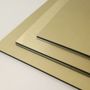 Gold Brushed Aluminium Composite Panel