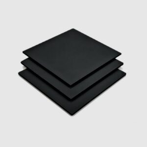 Black Gloss PVC wall and ceiling cladding.