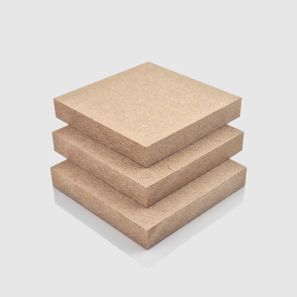 12mm thick MDF sheets stacked on top of each other, in an orderly arrangement.
