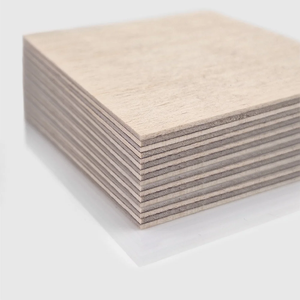 24mm BB/BB Birch Plywood 24mm BB/BB Birch Plywood sheets stacked on top of each other, in an orderly arrangement.