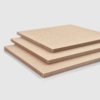 3mm thick MDF sheets stacked on top of each other, in an orderly arrangement.