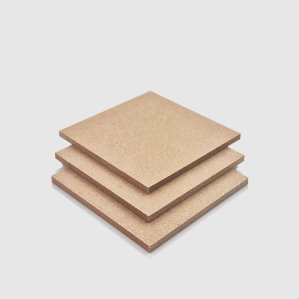3mm thick MDF sheets stacked on top of each other, an orderly arrangement.
