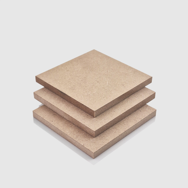 6mm thick MDF sheets stacked on top of each other, an orderly arrangement.