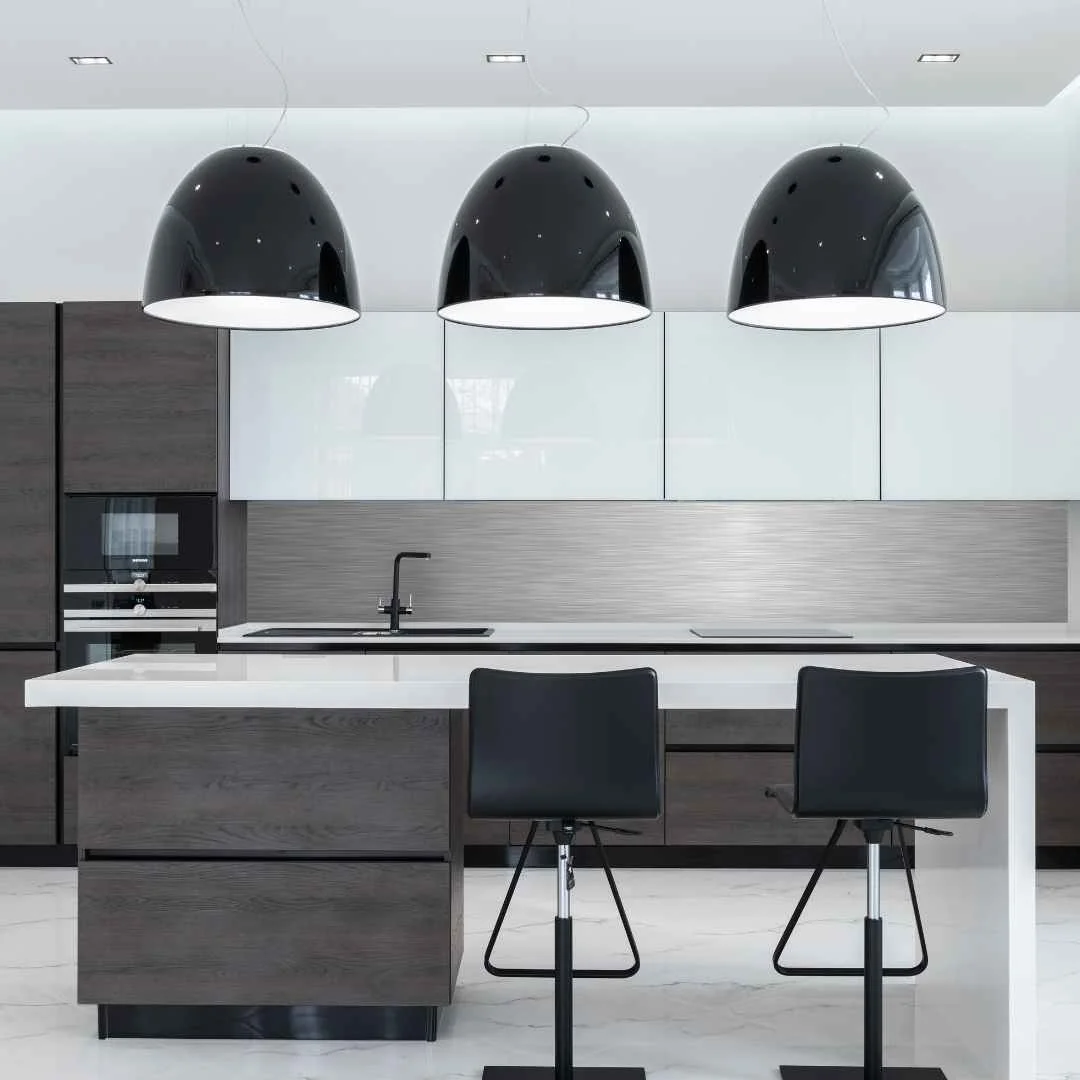 Brushed Aluminium (Silver Butler) Composite Splashback Brushed Aluminium (Silver Butler) Composite Splashback