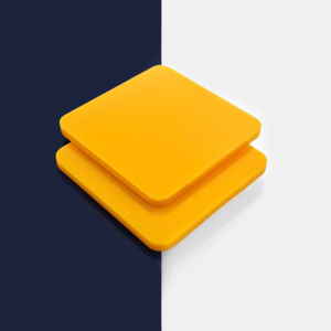 100% Recycled Deep Yellow Greencast Acrylic Sheet (Gloss Finish)