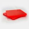 100% Recycled Fluorescent Red Greencast Acrylic Sheet (Gloss Finish)