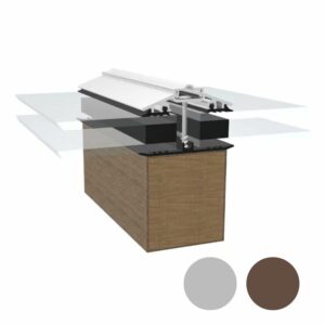Screw Down 50mm Rafter Supported Glazing Bar | 3000mm