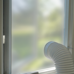 Frosted Made To Measure Air Conditioning Window Panel