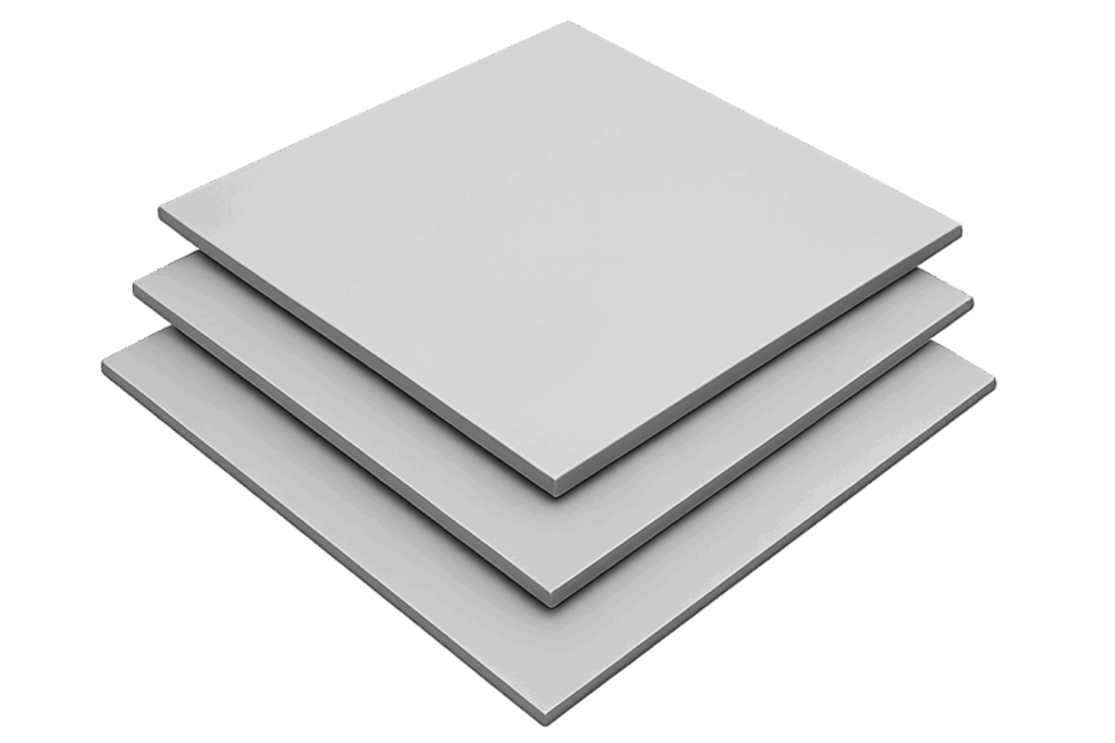 Light Grey PVC wall and ceiling cladding.